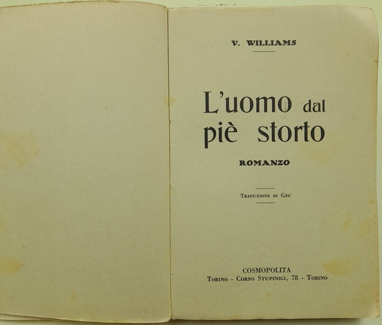 L'uomo dal pie' storto