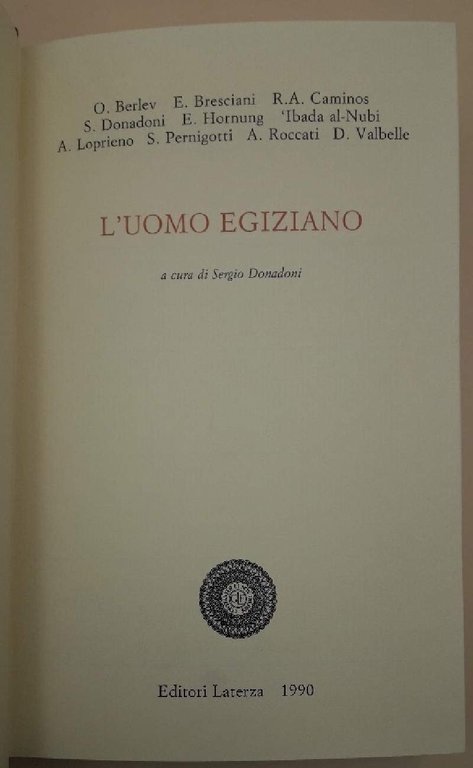 L'UOMO EGIZIANO(1990)