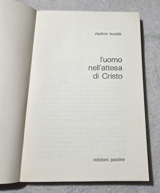 L'uomo nell'attesa di Cristo | Immagine Gallery 2