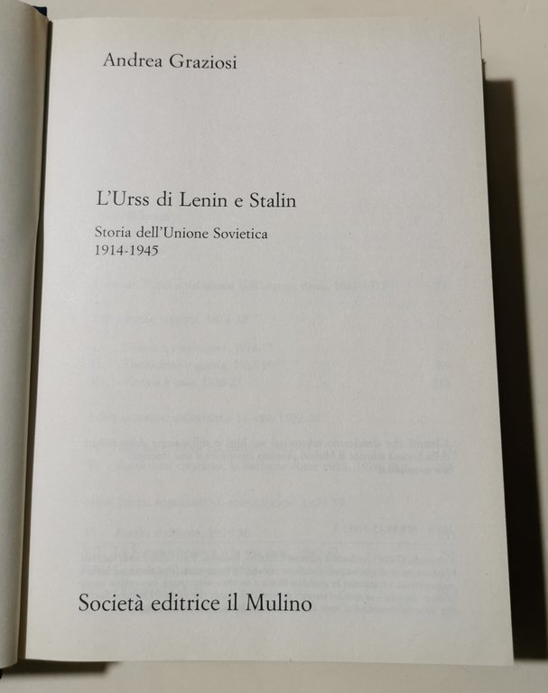 L'Urss di Lenin e Stalin. Storia dell'Unione Sovietica. 1914-1945