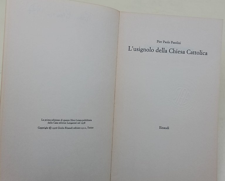 L'Usignolo della chiesa cattolica