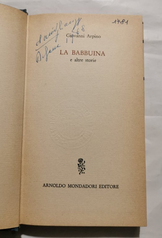 La babbuina e altre storie