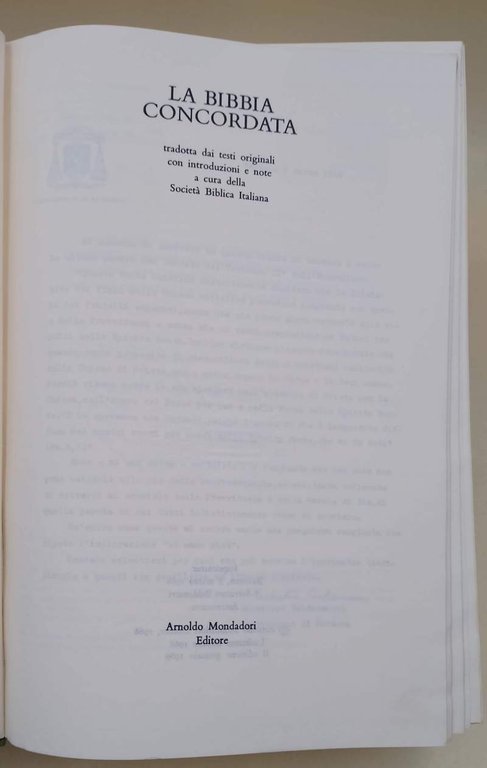 LA BIBBIA CONCORDATA(1969)