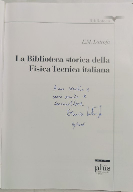 La Biblioteca storica della Fisica Tecnica italiana | Immagine Gallery 2