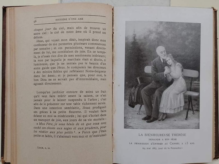 LA BIENHEUREUSE THERESE DE L'ENFANT-JESUS-HISOIRE D'UNE AME ECRITE PAR ELLE-MEME(1923)