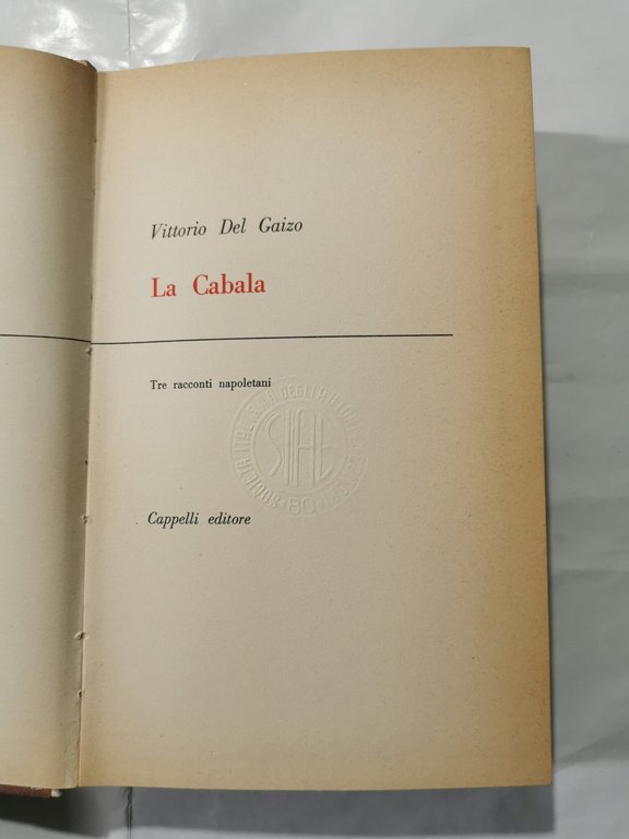 La Cabala - Tre racconti napoletani