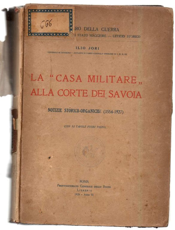 LA " CASA MILITARE " ALLA CORTE DEI SAVOIA - …