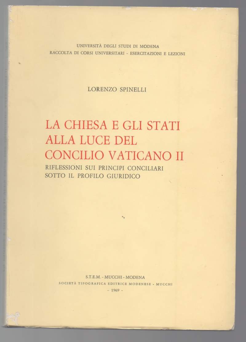 LA CHIESA E GLI STATI ALLA LUCE DEL CONCILIO VATICANO … | Immagine principale