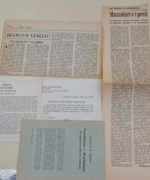 LA CHIESA, IL FASCISMO E LA GUERRA(1966)