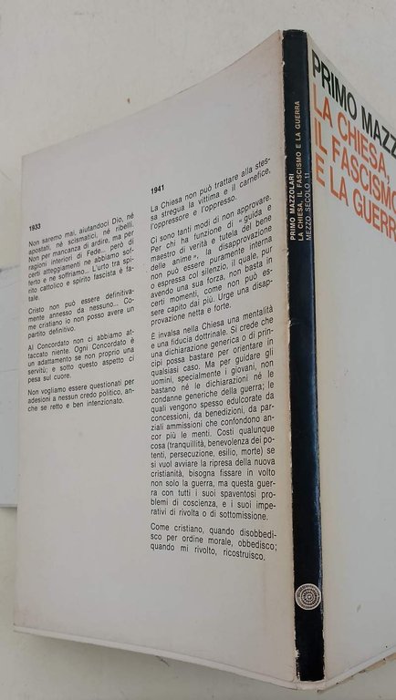 LA CHIESA, IL FASCISMO E LA GUERRA(1966)