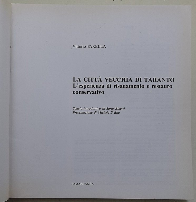 La citta vecchia di Taranto - L'esperienza di risanamento e … | Immagine Gallery 2