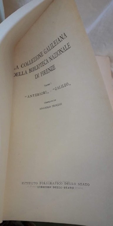 LA COLLEZIONE GALILEINANA DELLA BIBLIOTECA NAZIONALE DI FIRENZE(1959)