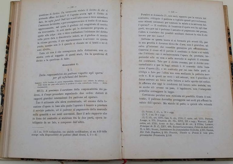 LA COLPA NEL DIRITTO CIVILE ODIERNO-COLPA EXTRA-CONTRATTUALE(AQUILIANA)vol. I( 1886)