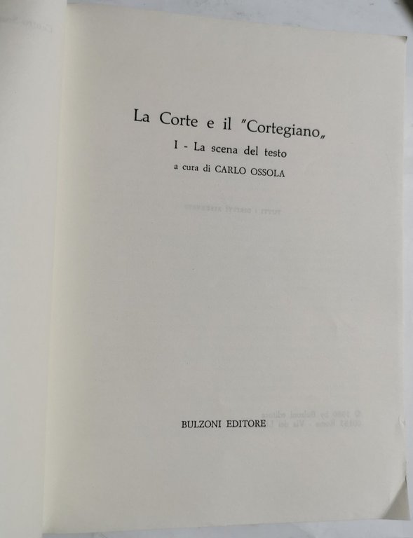 La Corte e il " Cortegiano "