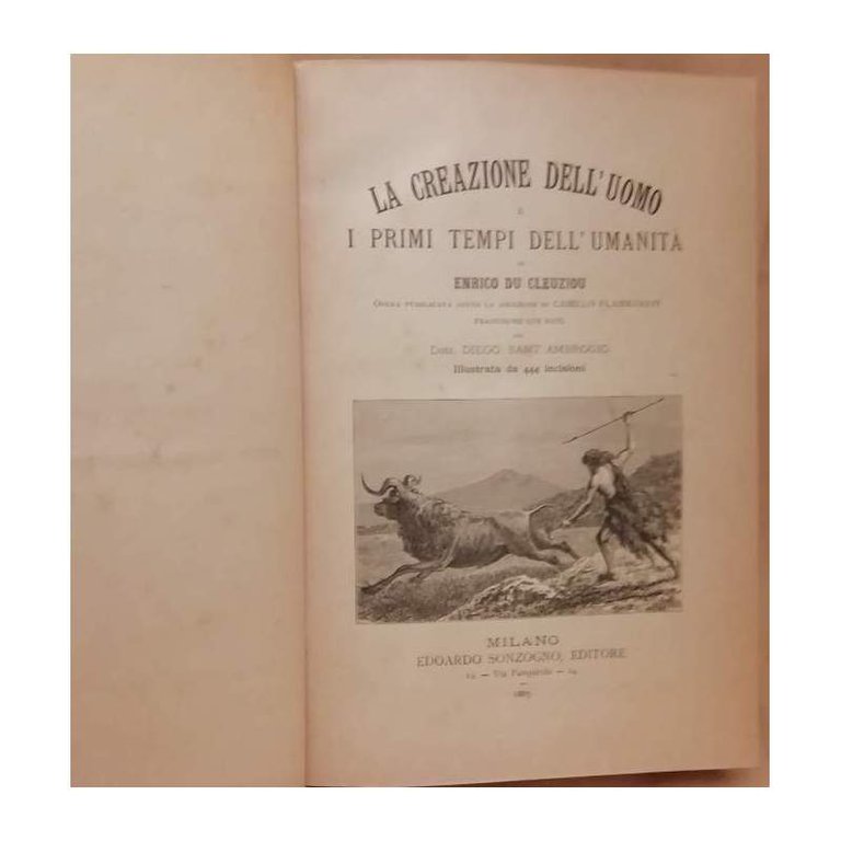LA CREAZIONE DELL'UOMO E I PRIMI TEMPI DELL'UMANITA' (1887)
