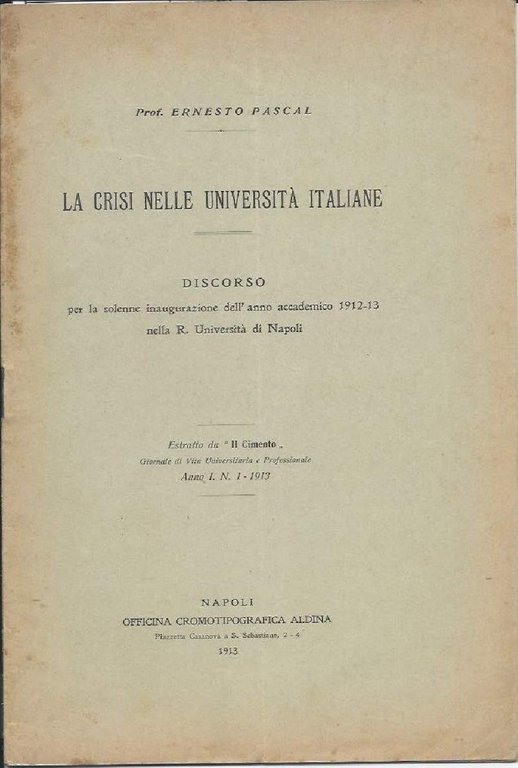 LA CRISI NELLE UNIVERSITA ITALIANE - Discorso per la solenne … | Immagine Gallery 2