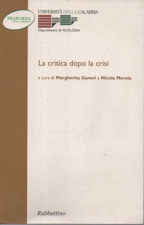 LA CRITICA DOPO LA CRISI (2002) | Immagine Gallery 2
