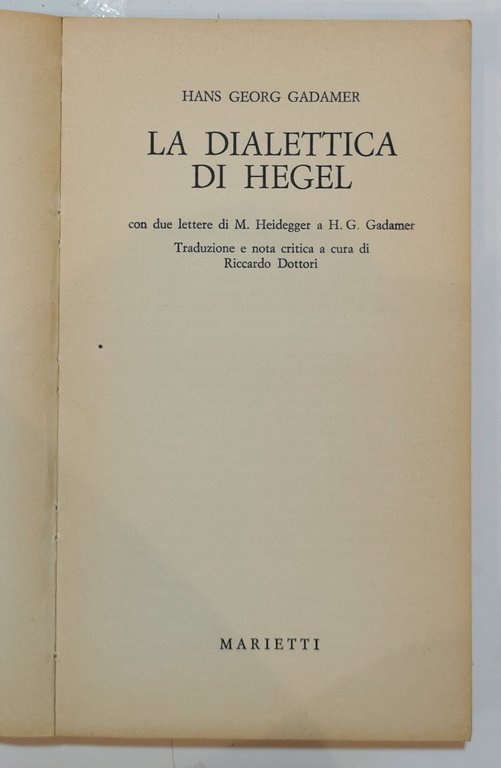 La dialettica di Hegel