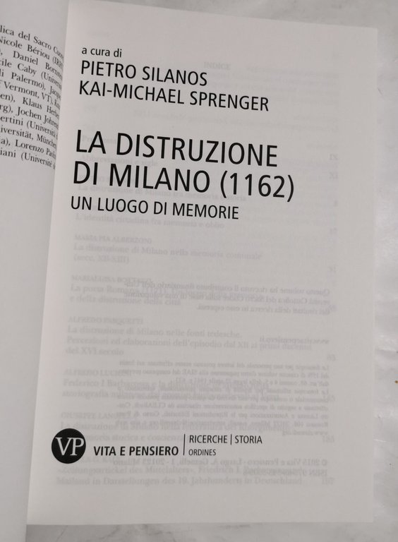 La distruzione di Milano ( 1162 ) un luogo di …