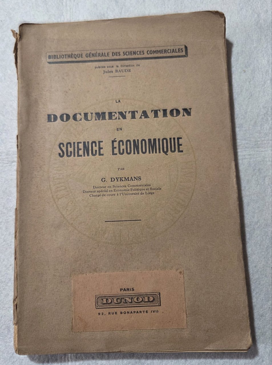 La documentation en Science Economique | Immagine principale