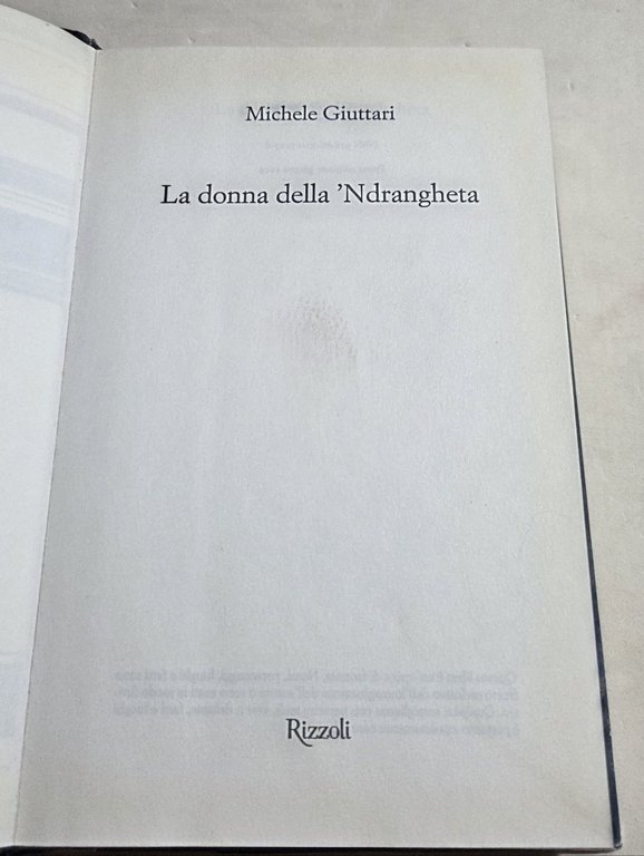La donna della 'ndrangheta