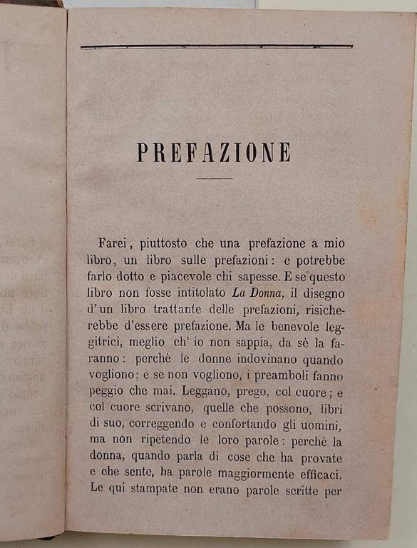 LA DONNA-SCRITTI VARI EDITI E INEDITI(1868)