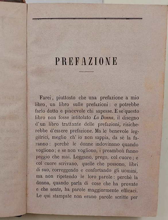 LA DONNA-SCRITTI VARI EDITI E INEDITI(1868)