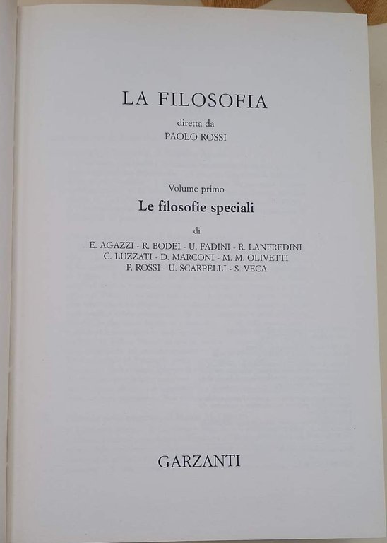 LA FILOSOFIA- 4 VOLL.( 1996)