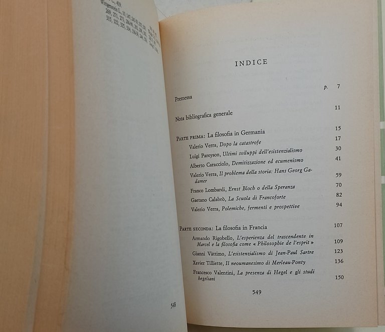 La filosofia dal '45 ad oggi