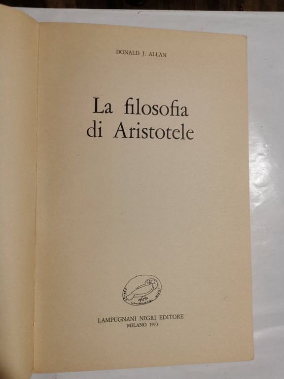 La filosofia di Aristotele