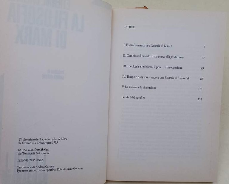 LA FILOSOFIA DI MARX(1984)
