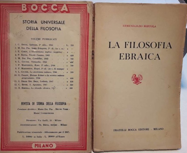 LA FILOSOFIA EBRAICA( 1947)