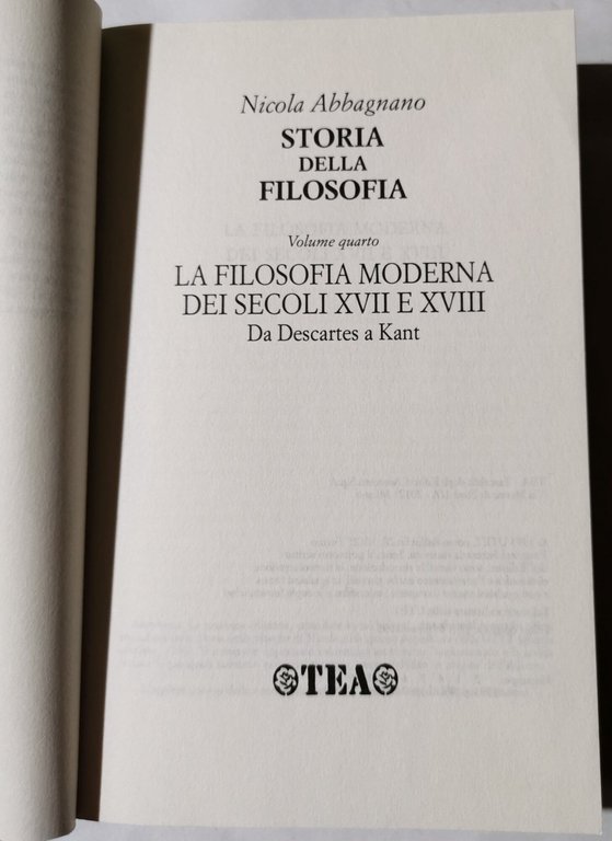 La filosofia moderna dei secoli XVII e XVIII. Da Cartesio …