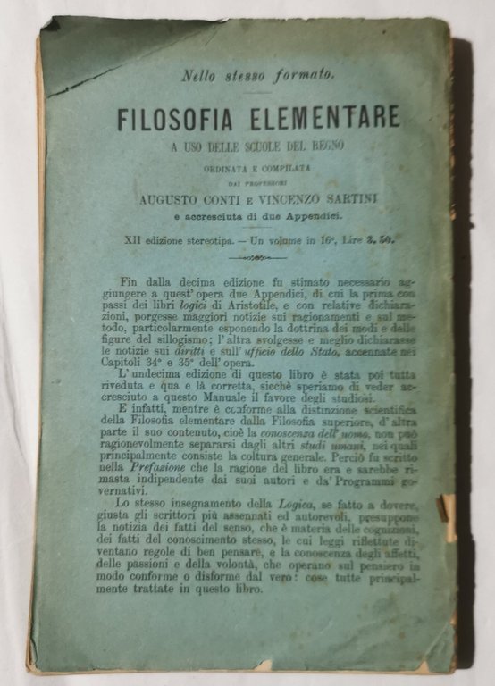 La filosofia morale secondo l'opinione dei peripatetici