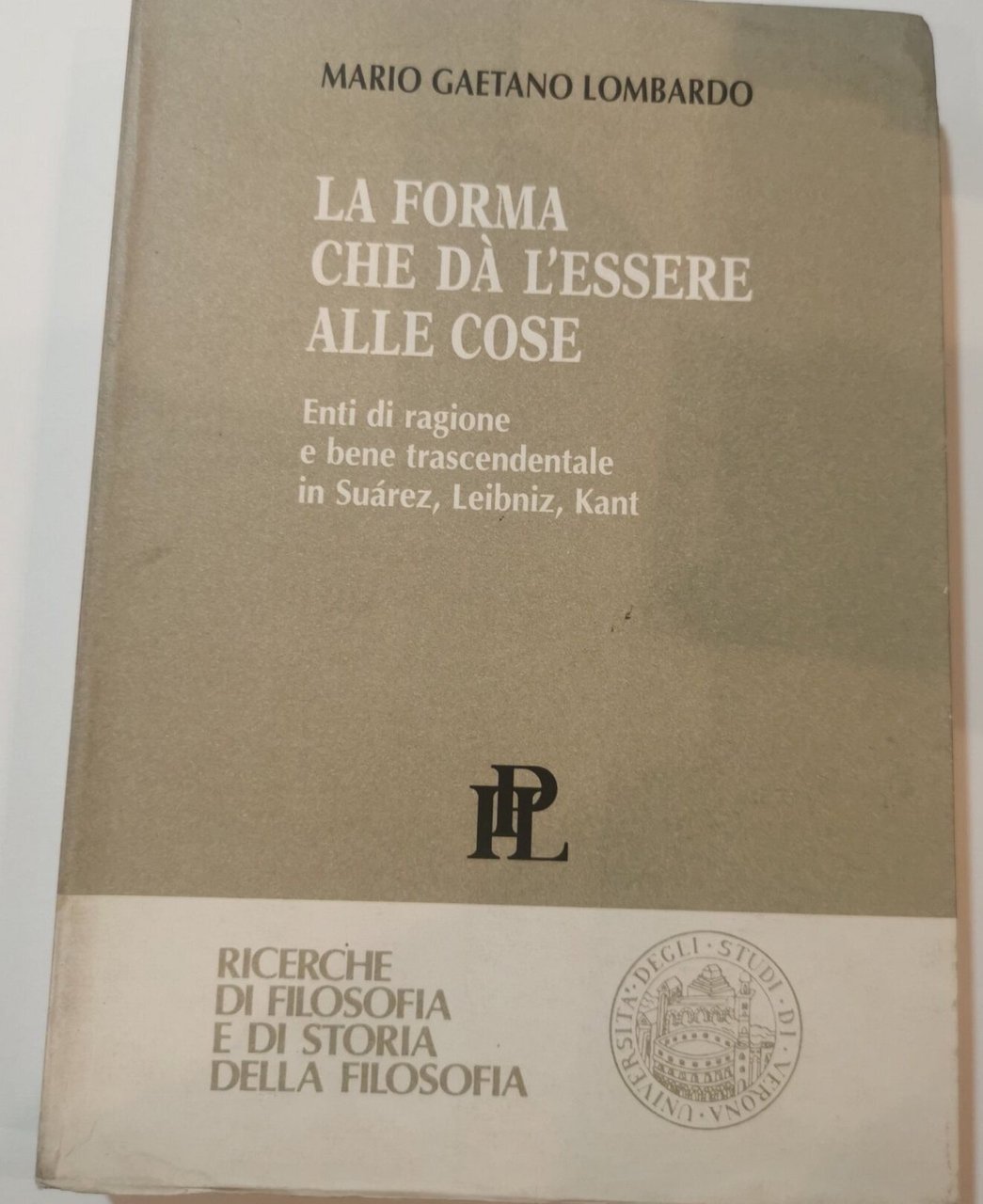 La forma che da l'essere alle cose - Enti di …