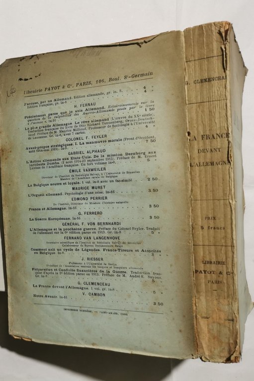 La France devant l'Allemagne