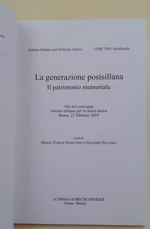 La generazione postsillana il patrimonio memoriale | Immagine Gallery 2