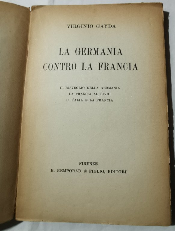 La Germania contro la Francia