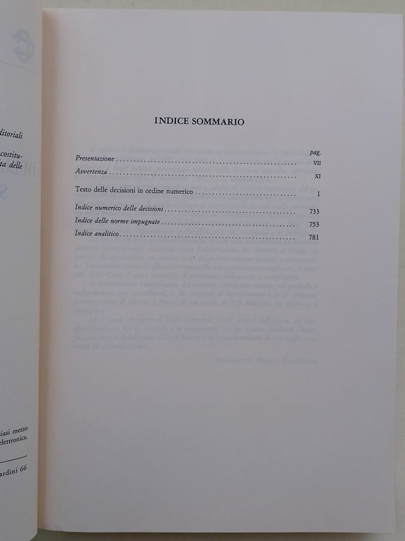 La Giurisprudenza della Corte Costituzionale sul processo penale- vol. III