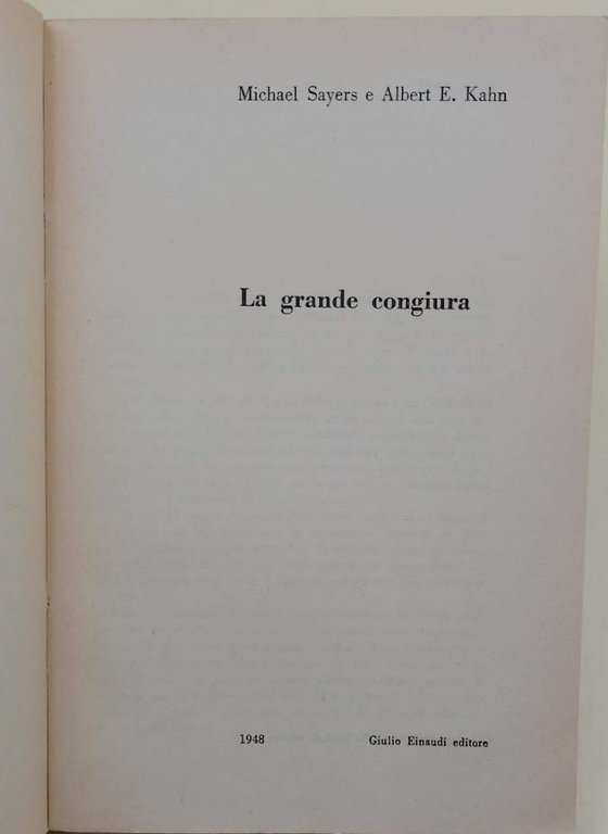 LA GRANDE CONGIURA(1948)