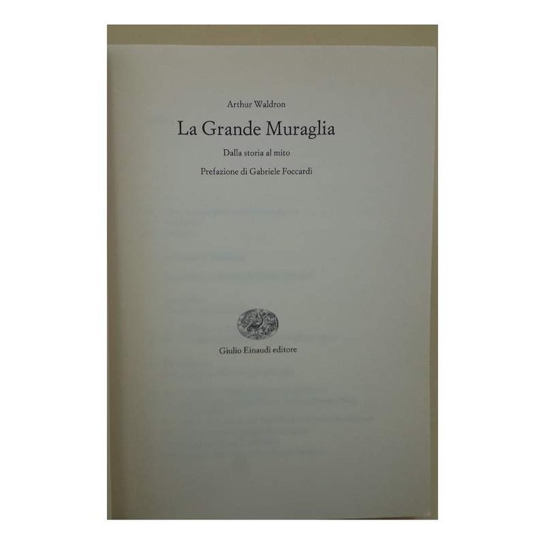 LA GRANDE MURAGLIA DALLA STORIA AL MITO(1993)