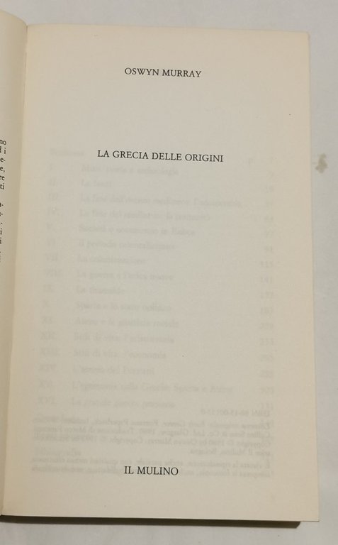 La Grecia delle origini