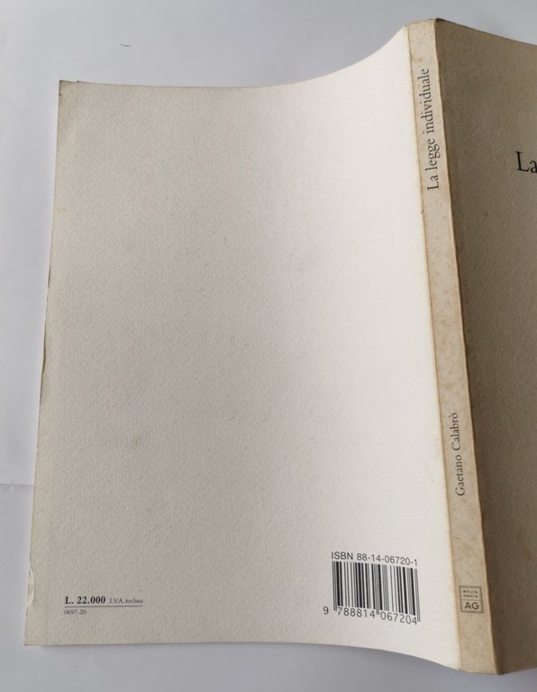 La legge individuale