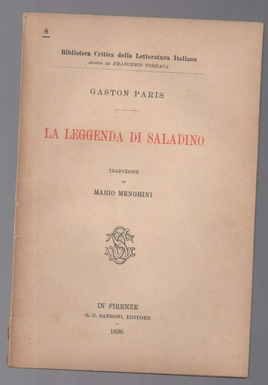 LA LEGGENDA DI SALADINO (1896)