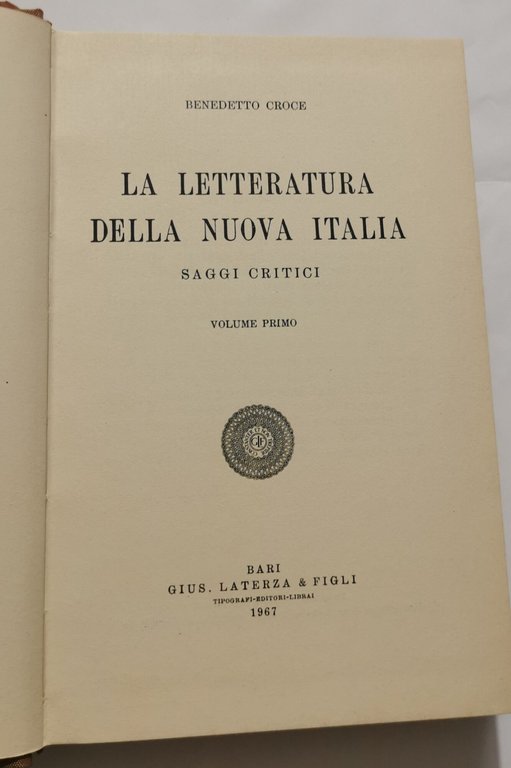 La Letteratura delle Nuova Italia - 2 Voll.