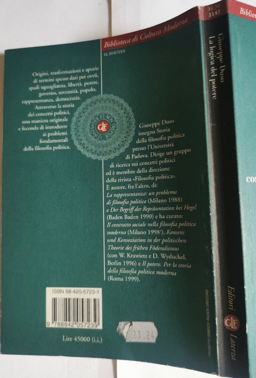 La logica del potere - Storia concettuale come filosofia politica