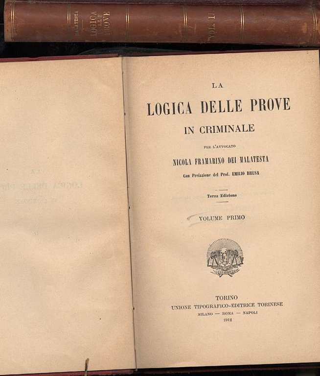 LA LOGICA DELLE PROVE IN CRIMINALE-2 voll.