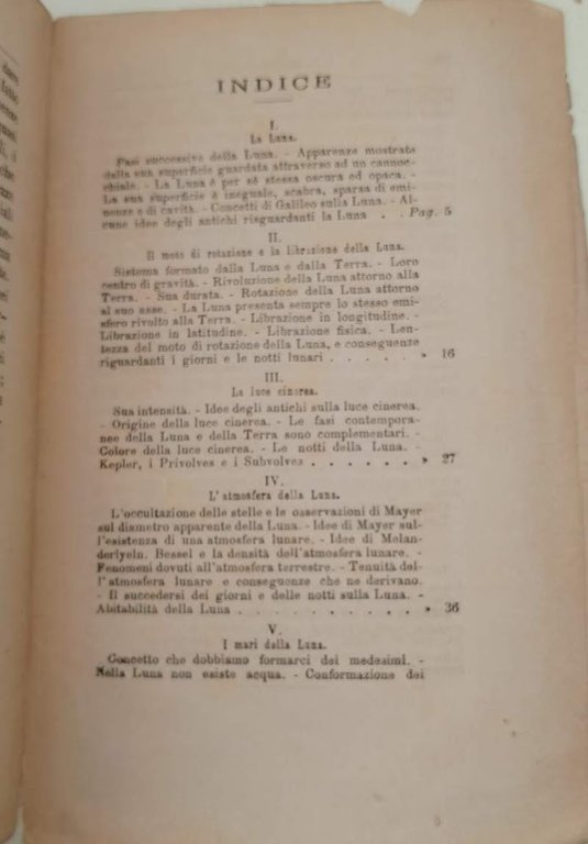 LA LUNA - MONOGRAFIA FISICA( 1872)