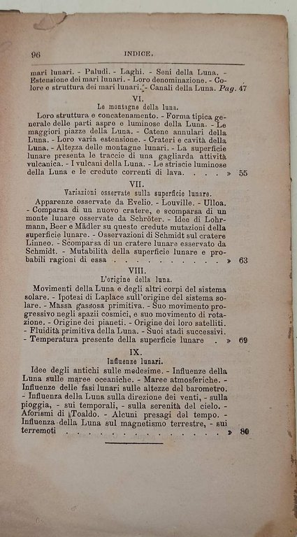 LA LUNA - MONOGRAFIA FISICA( 1872)
