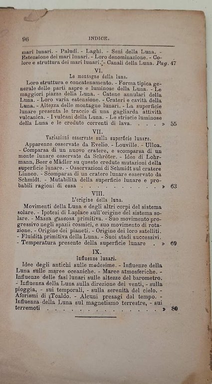 LA LUNA - MONOGRAFIA FISICA( 1872)